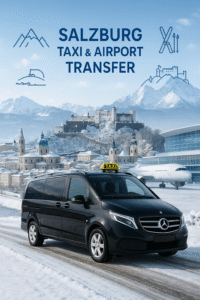 Salzburg airport taxi for ski transfer